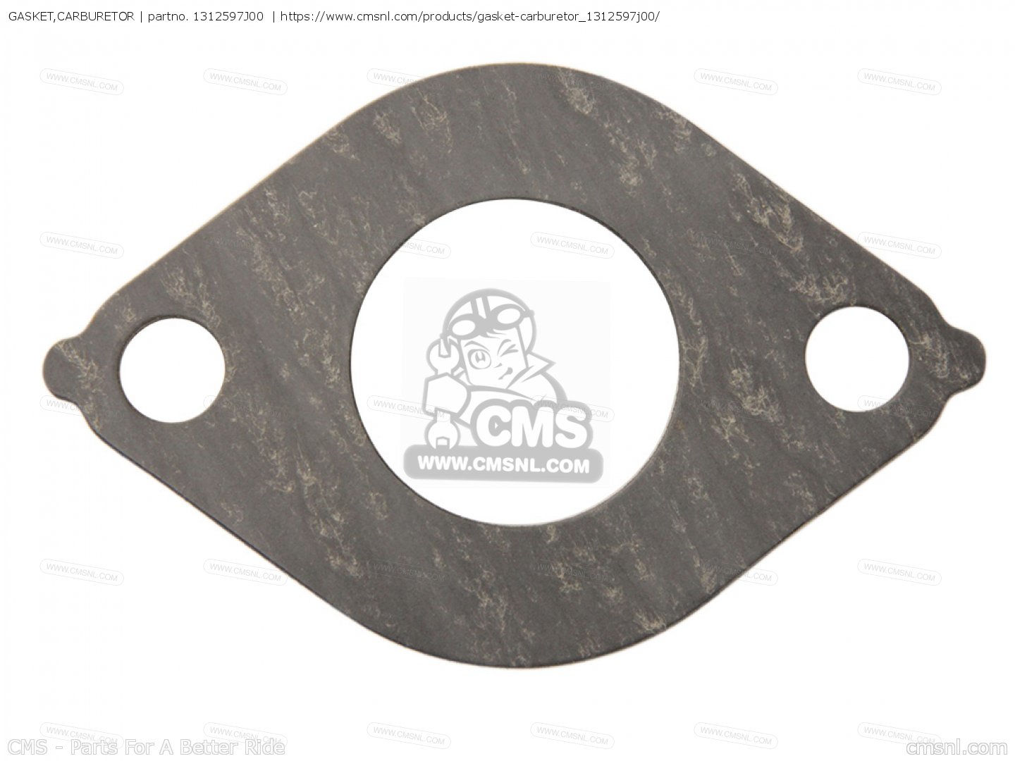 1312597J00: Gasket,carburetor (nas) Suzuki - buy the 13125-97J00 at CMSNL