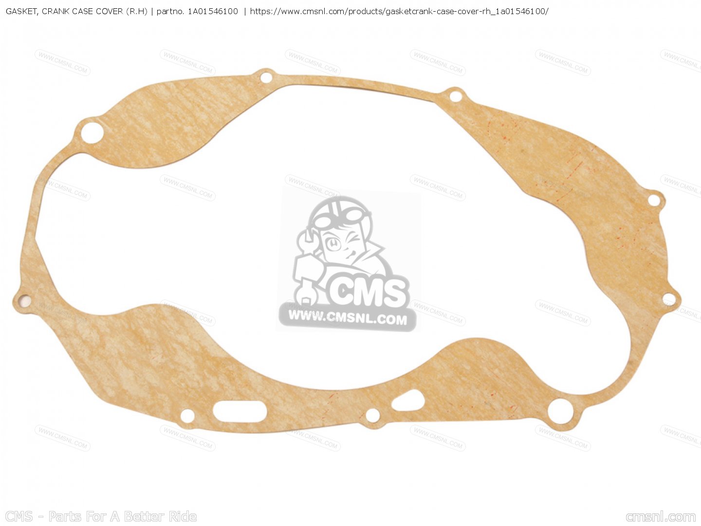 1A01546100 Gasket, Crank Case Cover (r.h) (mca) Yamaha buy the 1A0