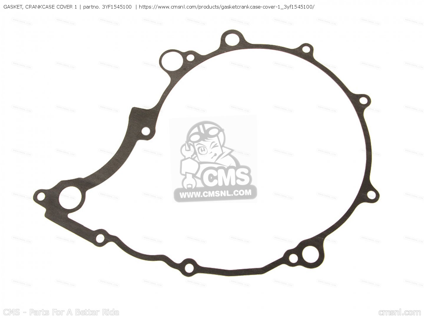 3YF1545100 Gasket, Crankcase Cover 1 (mca) Yamaha buy the 3YF15451