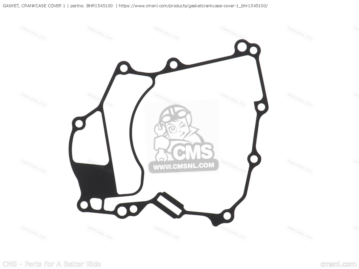 BHR1545100 Gasket, Crankcase Cover 1 Yamaha buy the BHR154510000 at CMSNL