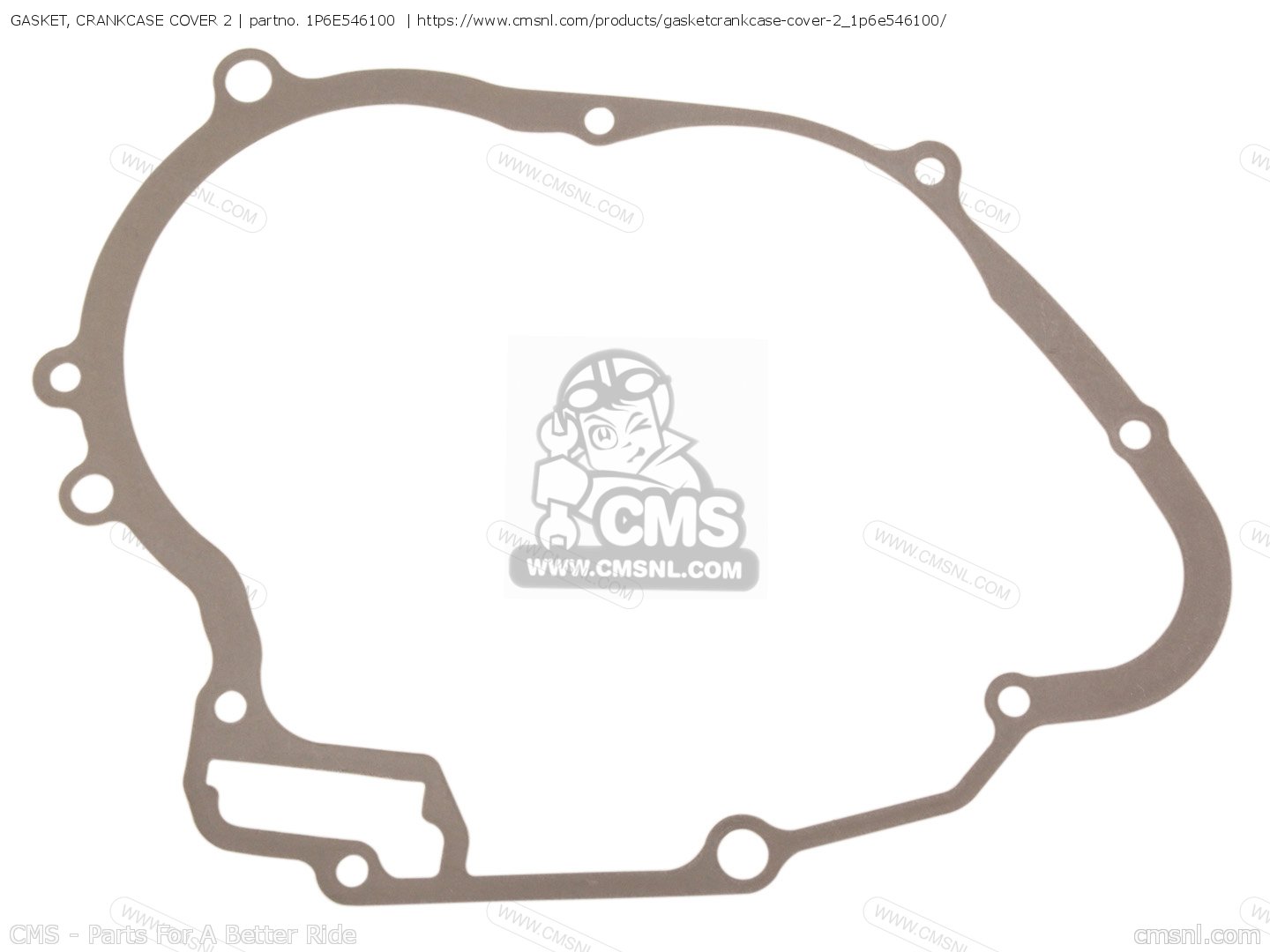 1P6E546100 Gasket, Crankcase Cover 2 (nas) Yamaha buy the 1P6E546100 at CMSNL