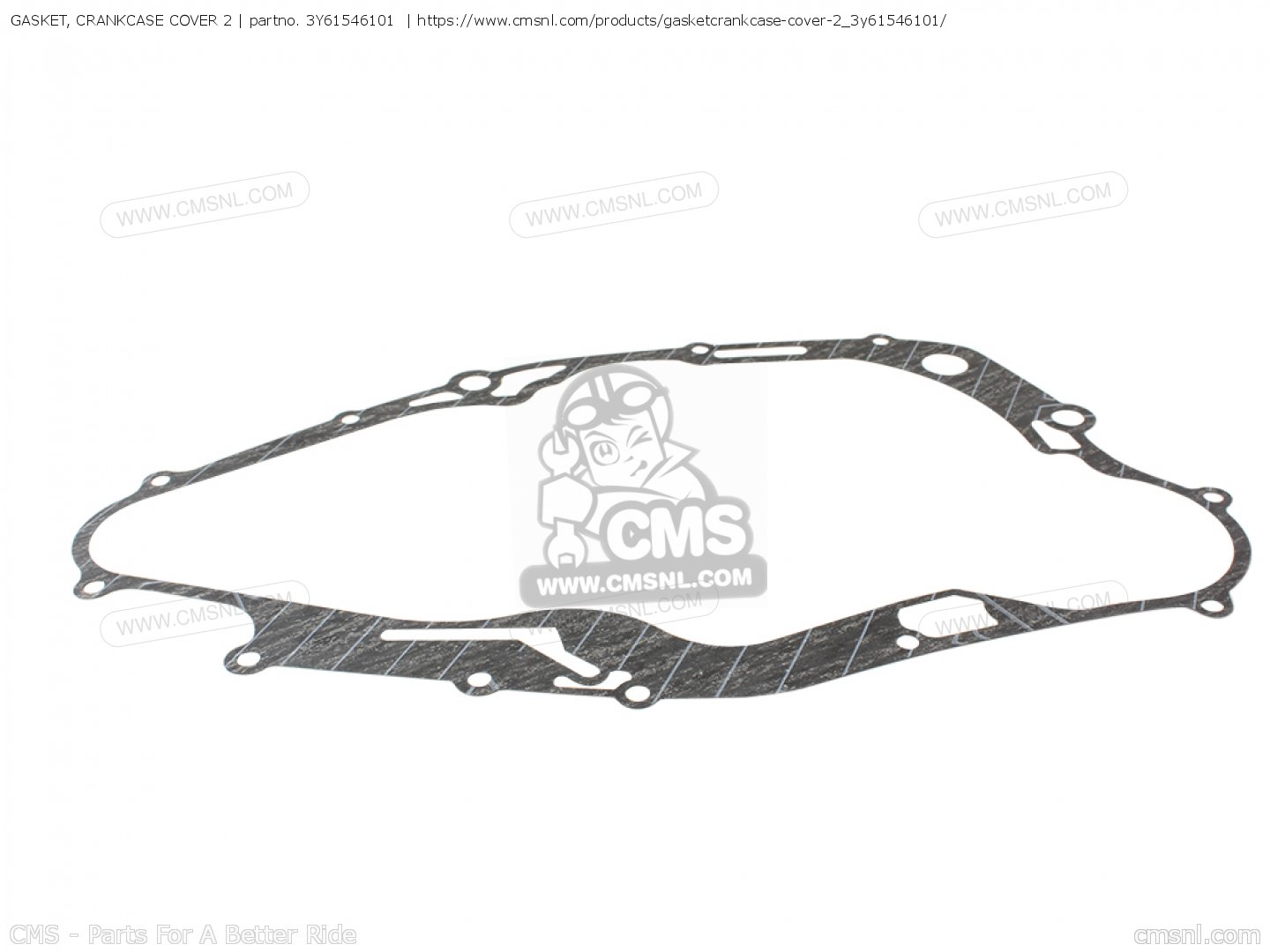3Y61546101 Gasket, Crankcase Cover 2 Yamaha buy the 3Y61546101 at