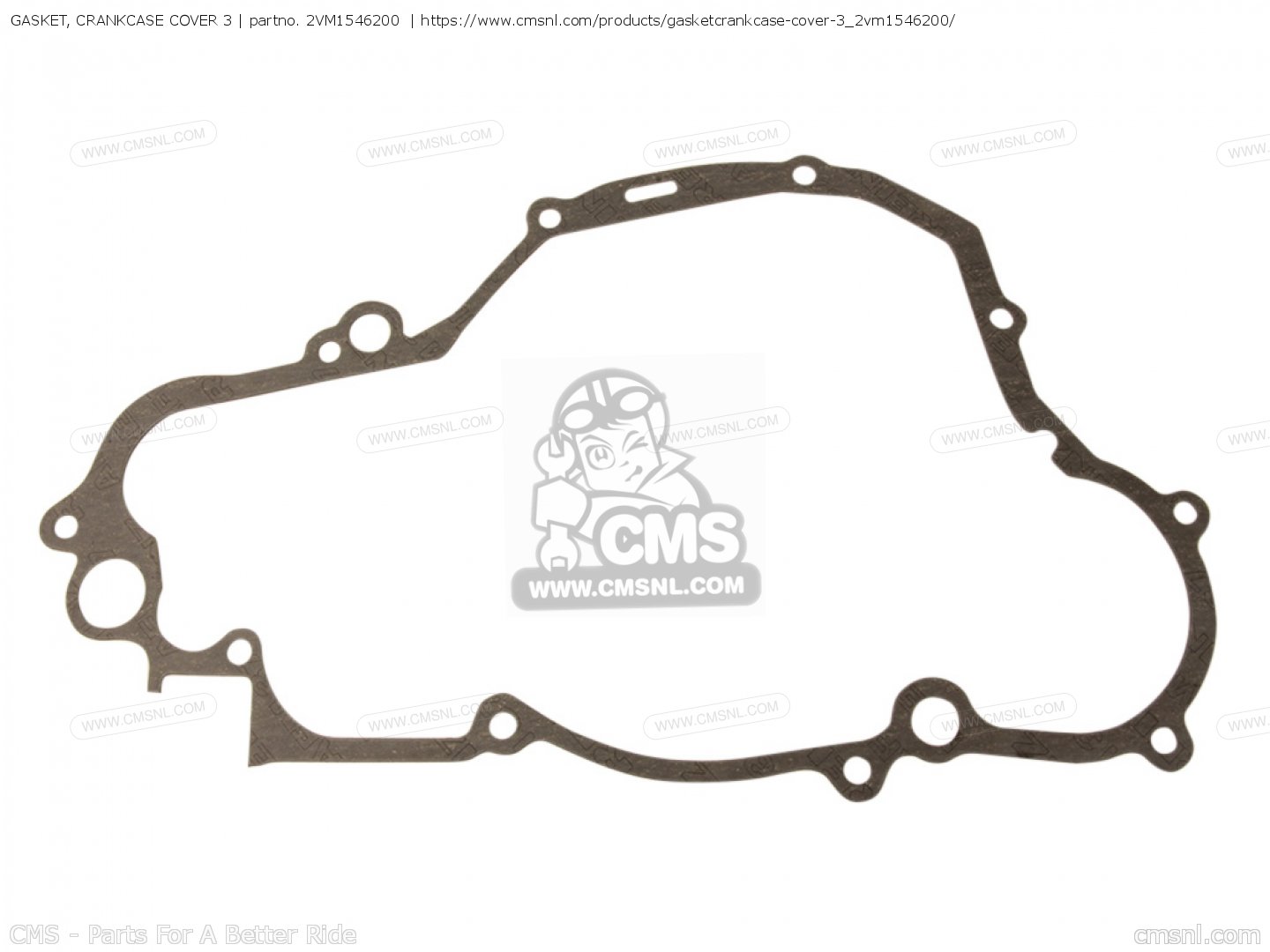 2VM1546200 Gasket, Crankcase Cover 3 (mca) Yamaha buy the 2VM154620000 at CMSNL