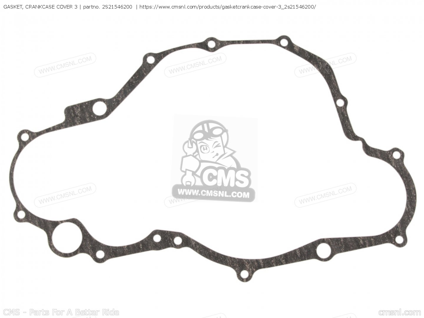 2S21546200 Gasket, Crankcase Cover 3 (nas) Yamaha buy the 2S215462