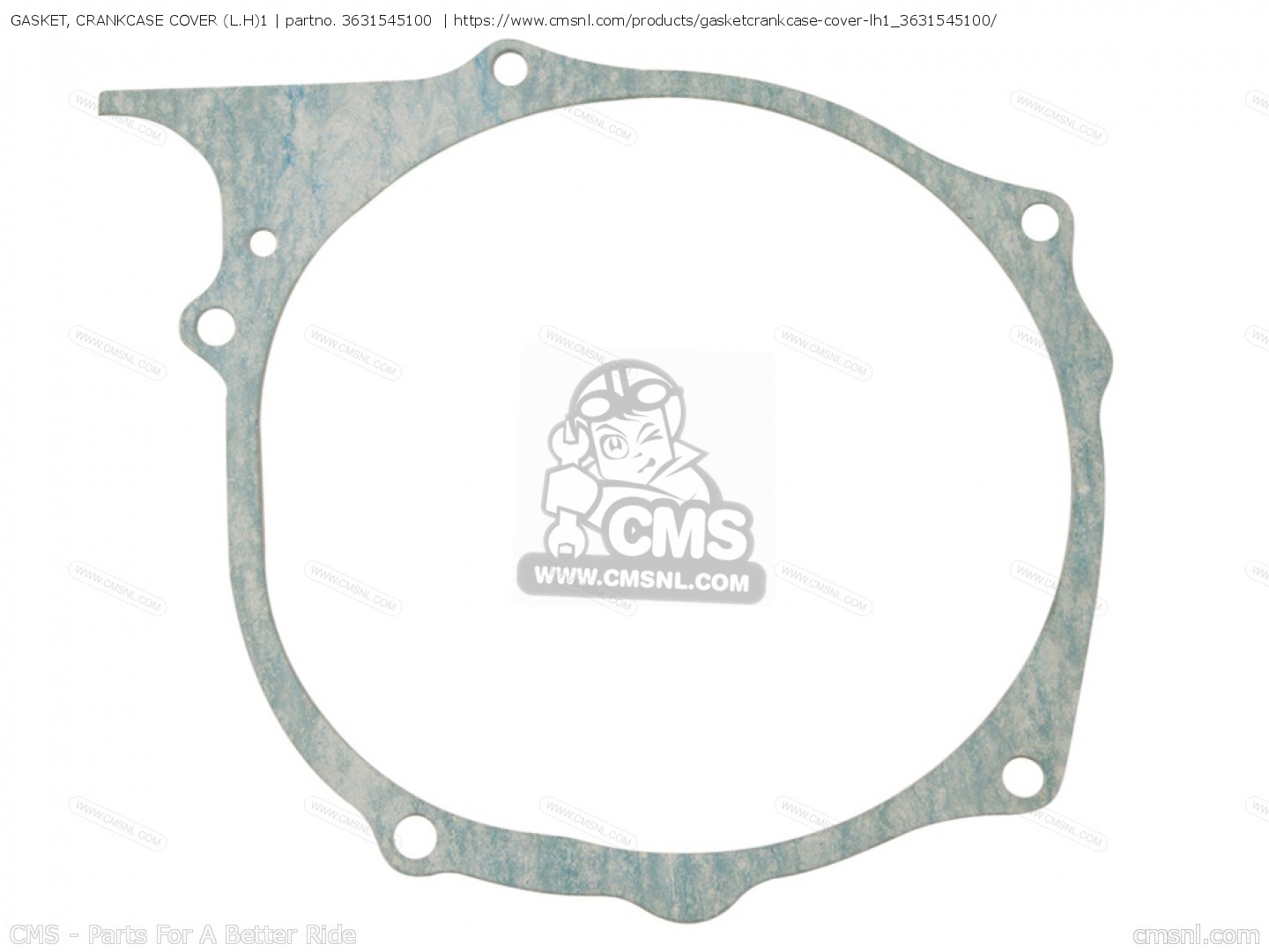 GASKET, CRANKCASE COVER (L.H)1 for SC500 1973 USA order at CMSNL