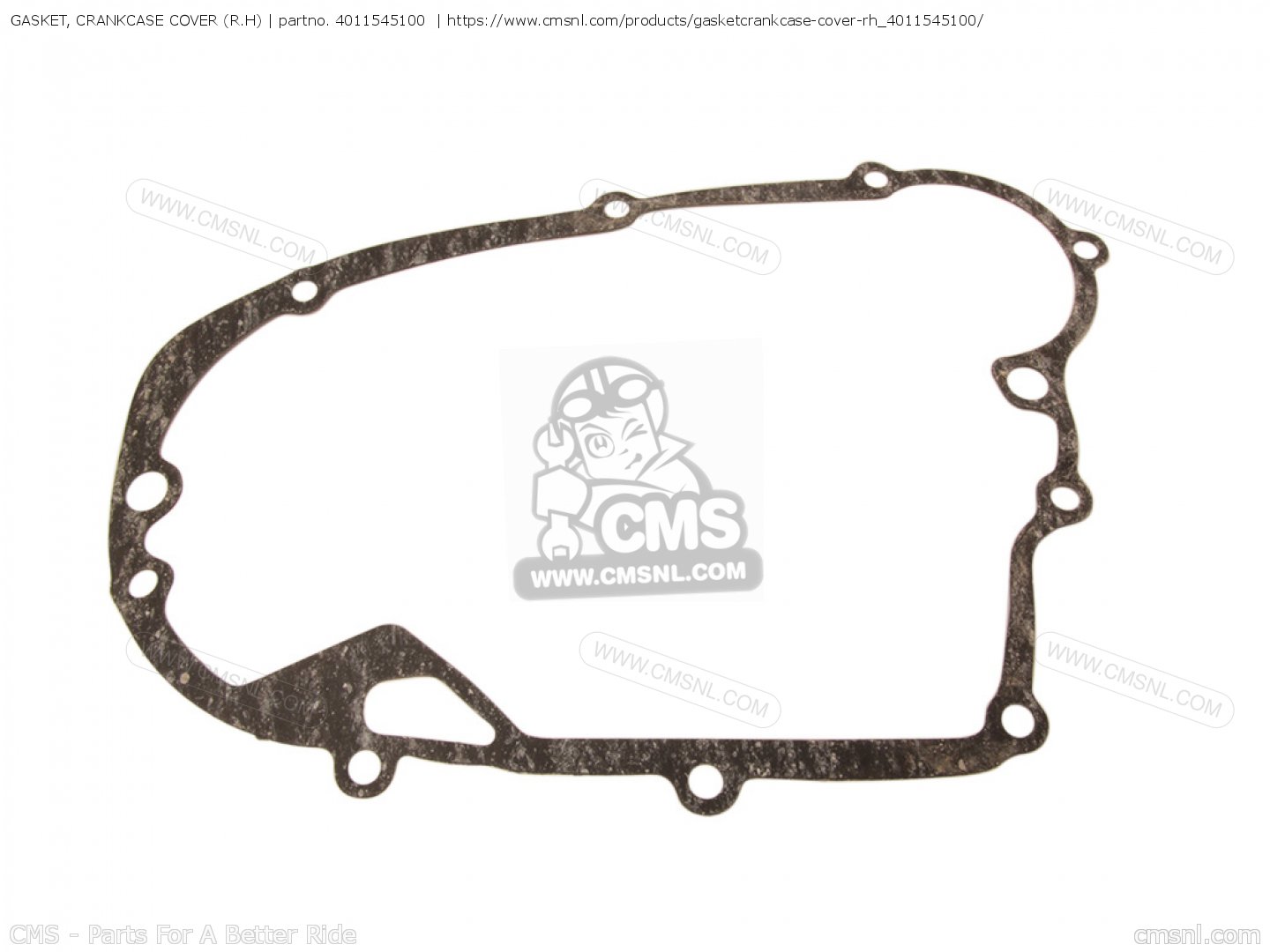 GASKET, CRANKCASE COVER (R.H) (MCA) for MX125 1974 USA order at CMSNL