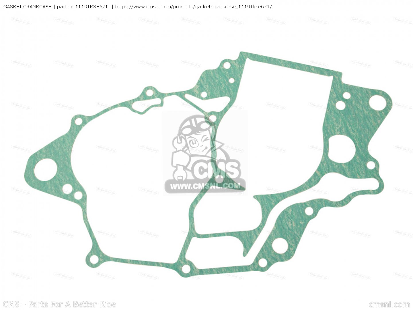 11191KSE671 Gasket,crankcase Honda buy the 11191KSE671 at CMSNL