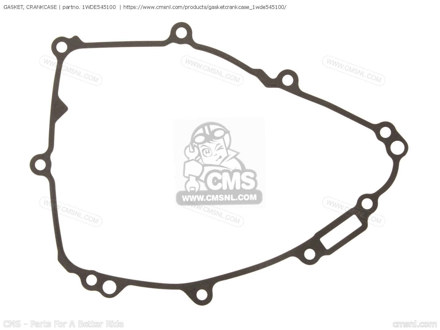 1WDE545100 Gasket, Crankcase Yamaha buy the 1WDE545100 at CMSNL