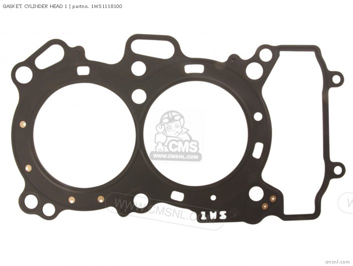 Yamaha GASKET, CYLINDER HEAD 1 (NAS) 1WS1118100