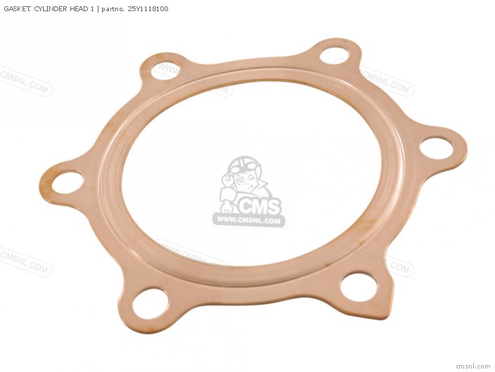 Yamaha GASKET, CYLINDER HEAD 1 (NAS) 25Y1118100