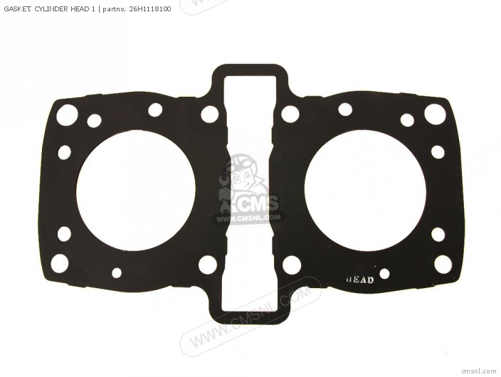Yamaha GASKET, CYLINDER HEAD 1 (NAS) 26H1118100