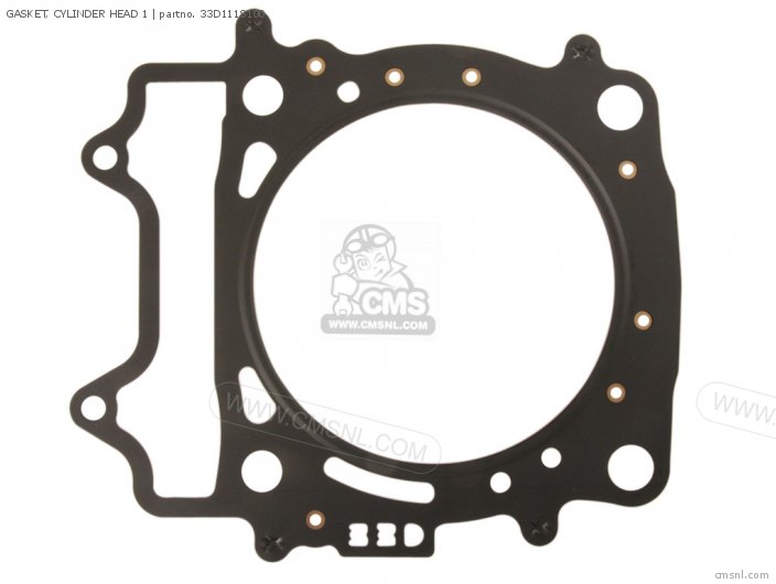 Yamaha GASKET, CYLINDER HEAD 1 (NAS) 33D1118100