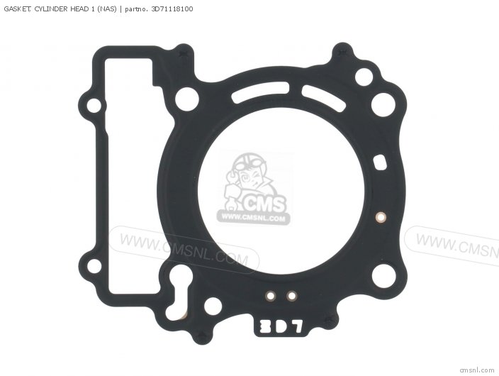 Yamaha GASKET, CYLINDER HEAD 1 (NAS) 3D71118100