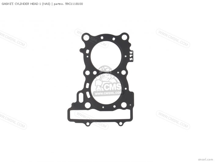 Yamaha GASKET, CYLINDER HEAD 1 (NAS) 59C1118100
