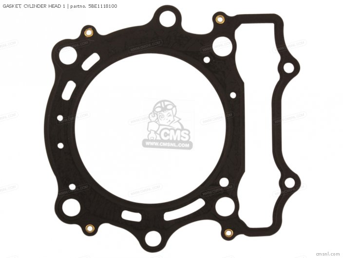 Yamaha GASKET, CYLINDER HEAD 1 (NAS) 5BE1118100