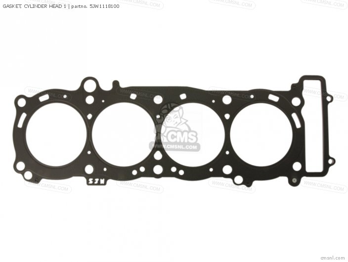 Yamaha GASKET, CYLINDER HEAD 1 (NAS) 5JW1118100