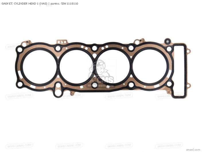 Yamaha GASKET, CYLINDER HEAD 1 (NAS) 5JW1118110