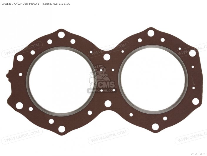 Yamaha GASKET, CYLINDER HEAD 1 (NAS) 62T1118100