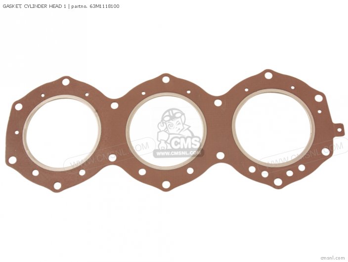 Yamaha GASKET, CYLINDER HEAD 1 (NAS) 63M1118100