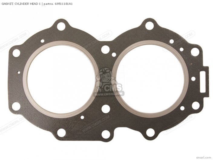 Yamaha GASKET, CYLINDER HEAD 1 (NAS) 69511181A1