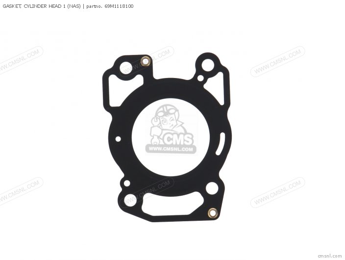 Yamaha GASKET, CYLINDER HEAD 1 (NAS) 69M1118100