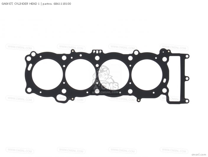 Yamaha GASKET, CYLINDER HEAD 1 6B61118100
