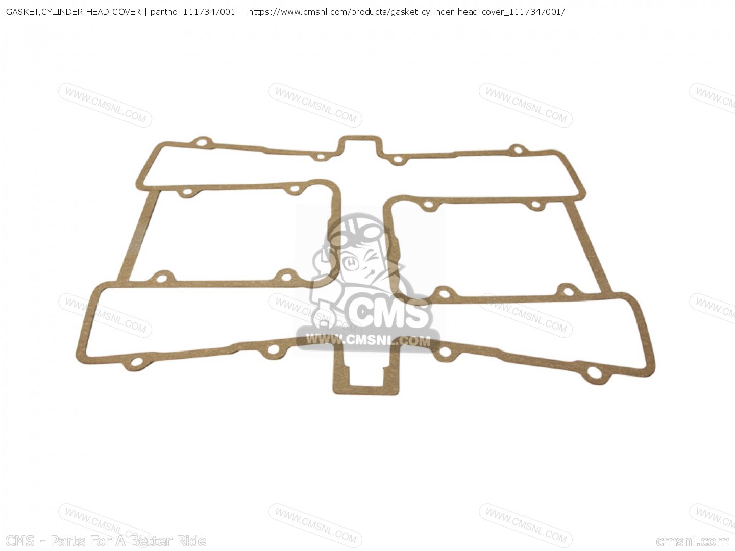 GASKET,CYLINDER HEAD COVER (MCA) for GS550E 1980 (T) (E01 E02 E04 E18