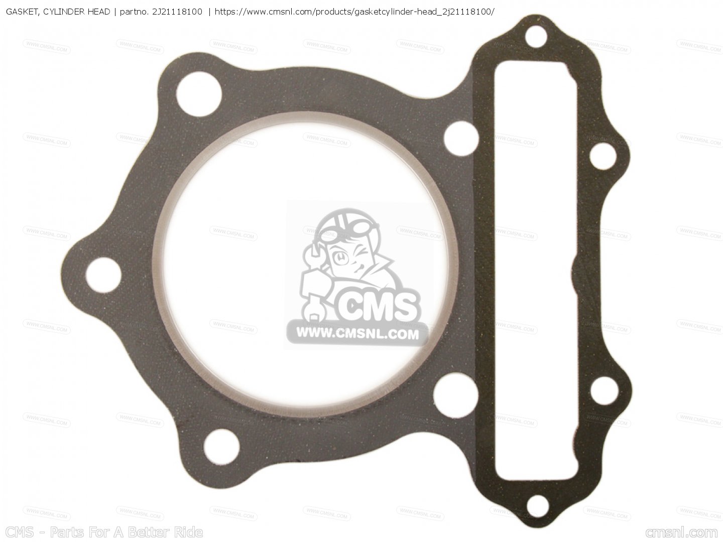 2J21118100: Gasket, Cylinder Head (mca) Yamaha - buy the 2J2-11181-00 ...