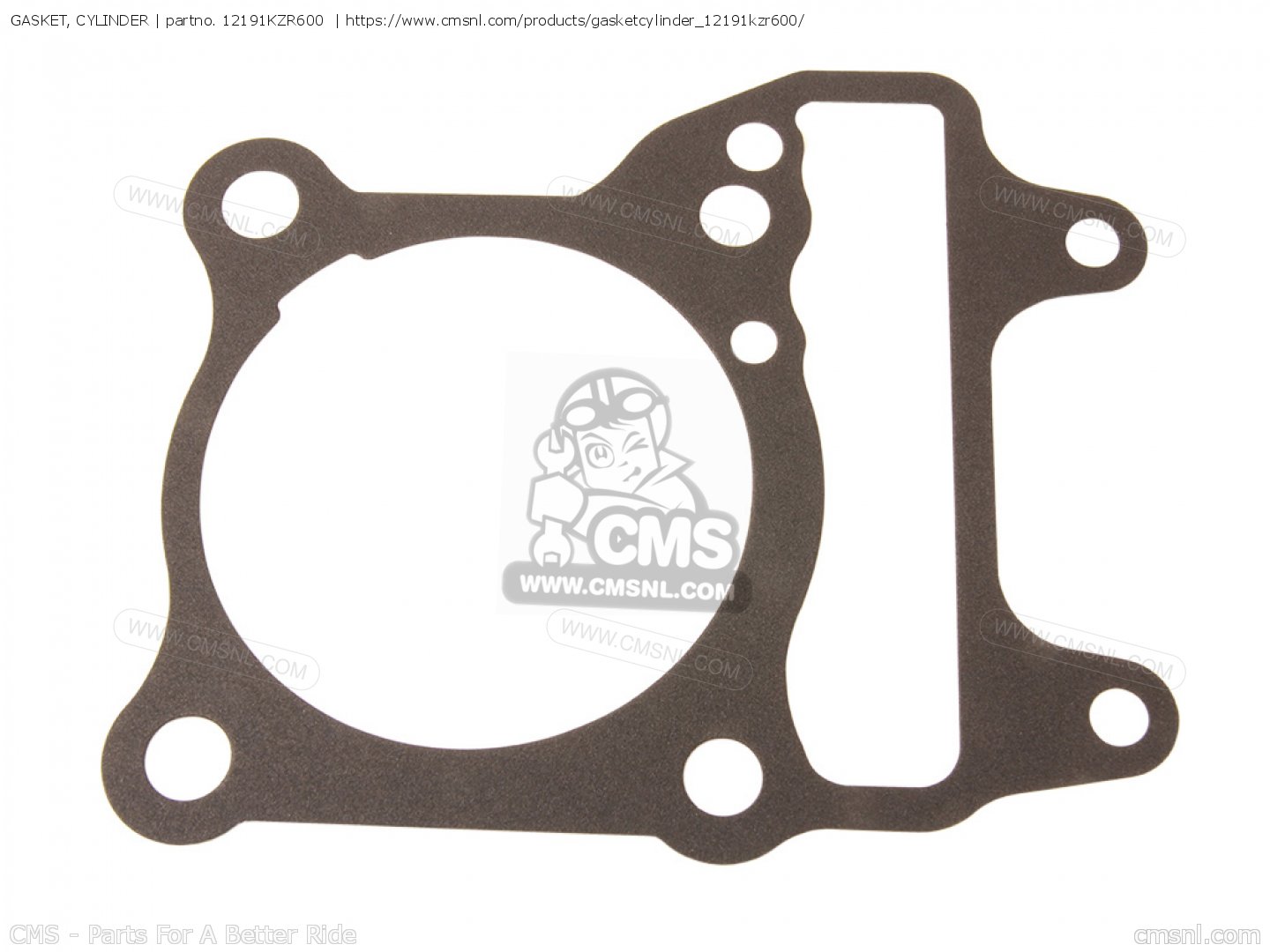 12191KZR600: Gasket,cylinder (nas) Honda - buy the 12191-KZR-600 at CMSNL