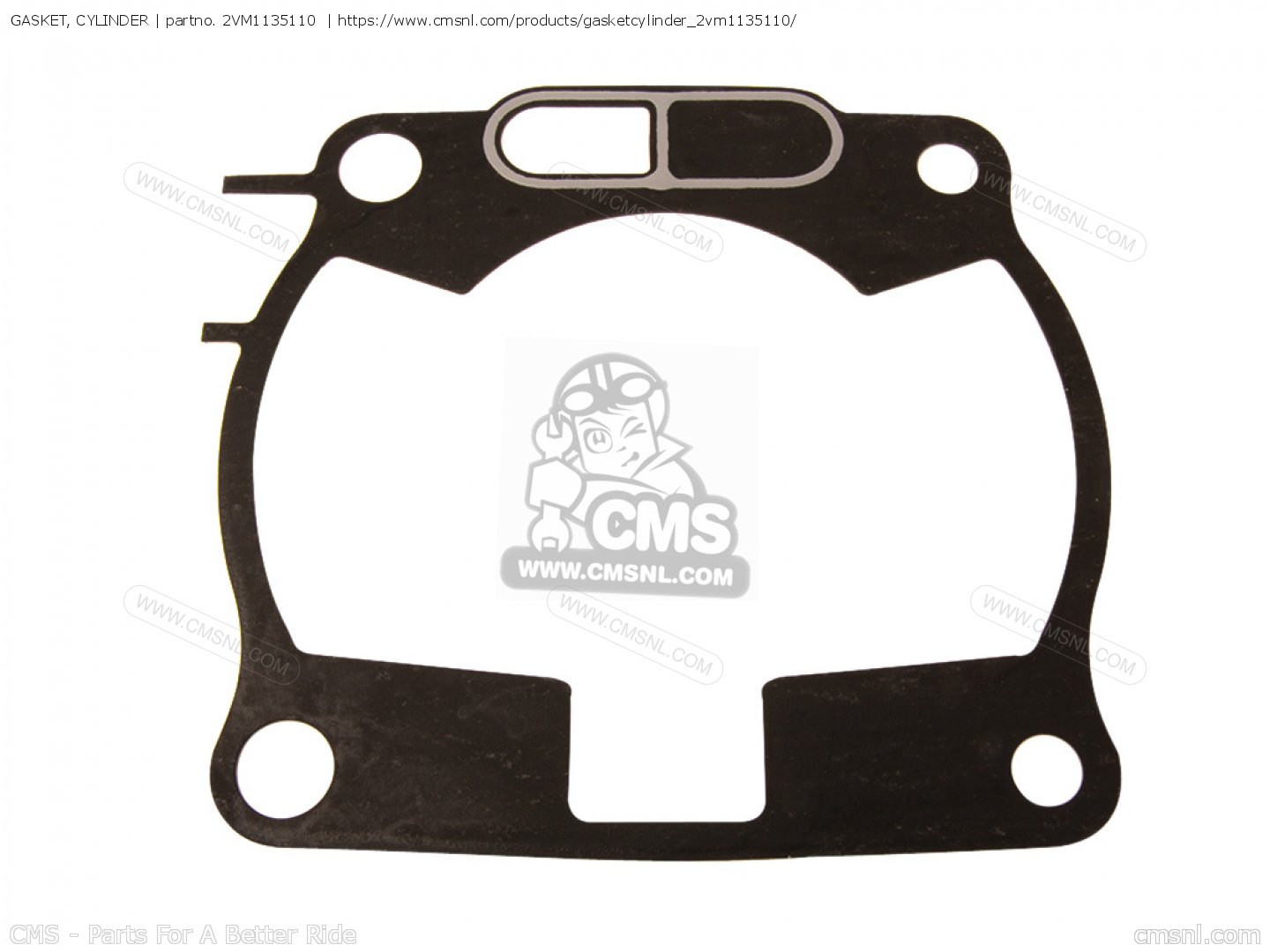 GASKET, CYLINDER (NAS) for YZ250-1 1995 (S) USA - order at CMSNL