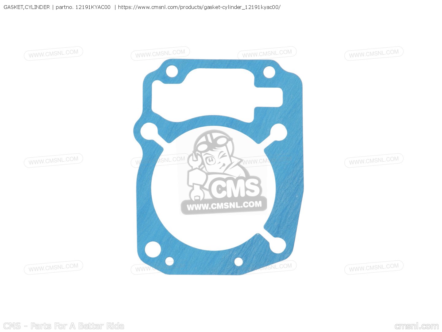 12191KYAC00: GASKET,CYLINDER Honda - buy the 12191-KYA-C00