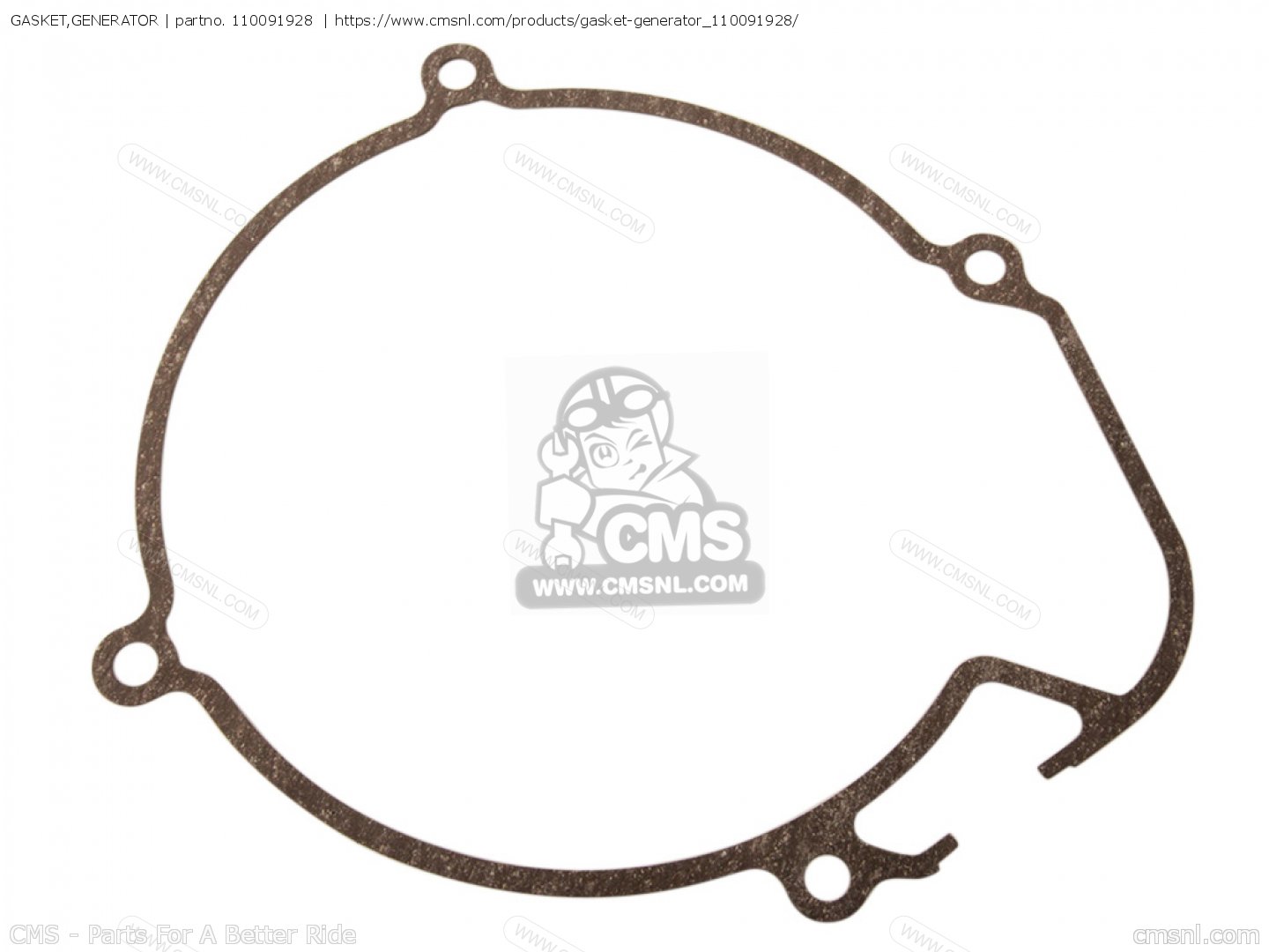 110091928 Gasket,generator (mca) Kawasaki buy the 110091928 at CMSNL