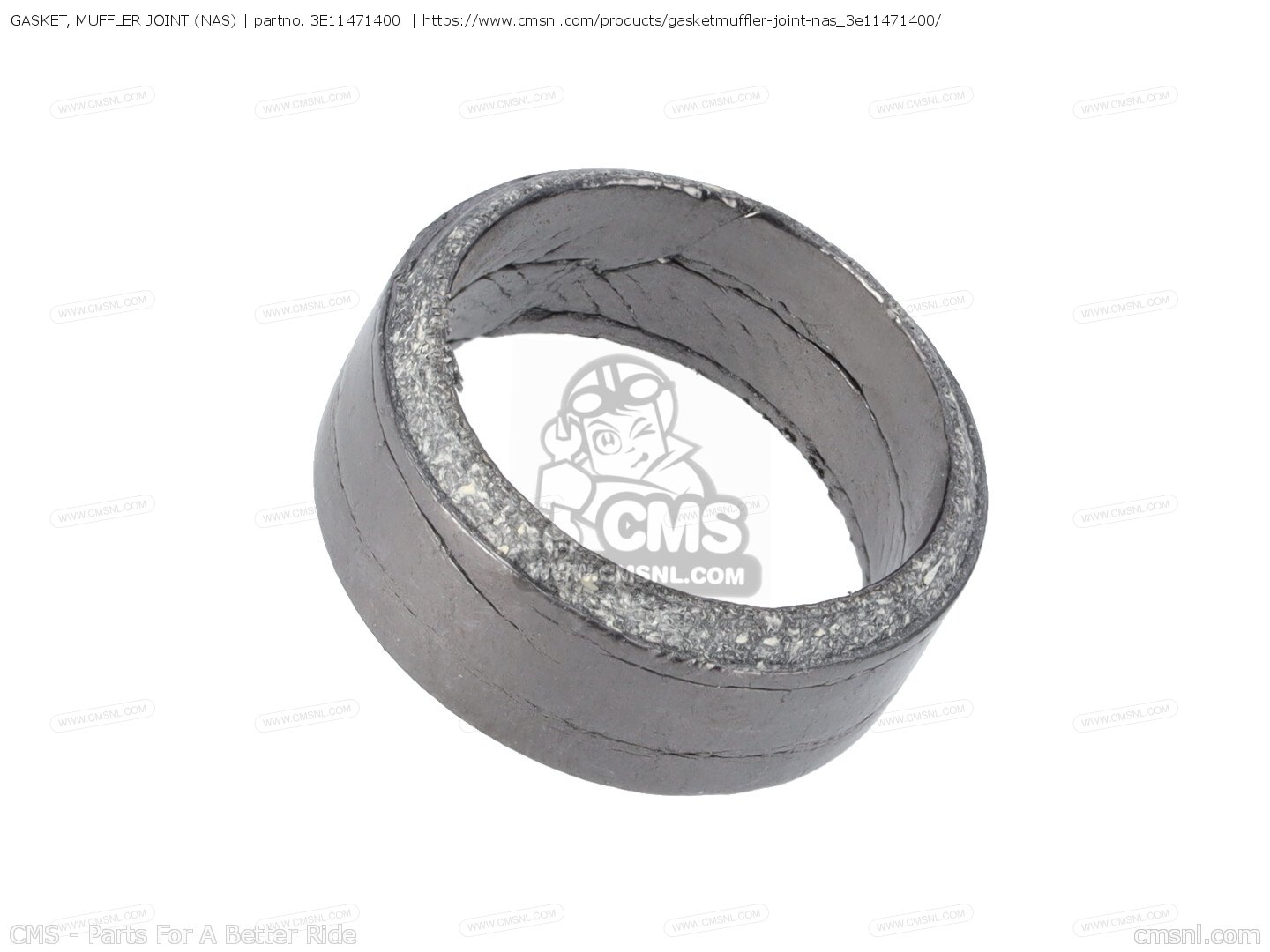 3E11471400 Gasket, Muffler Joint (nas) Yamaha buy the 3E11471400