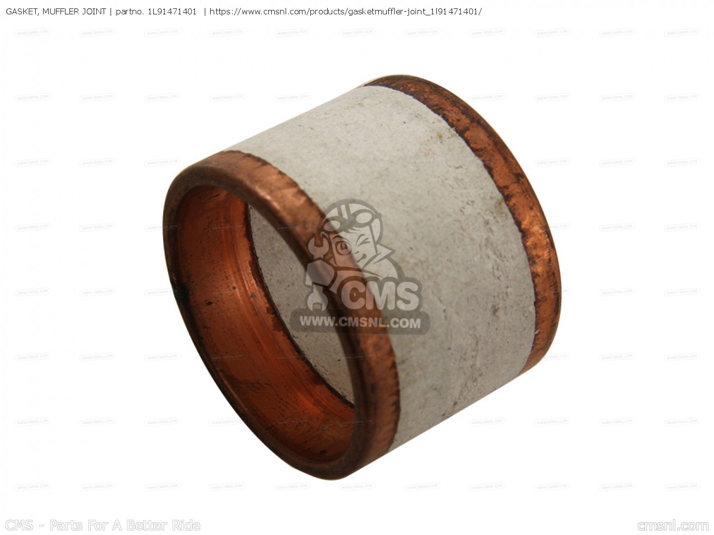 GASKET, MUFFLER JOINT for XZ550R VISION 1982 (C) USA order at CMSNL