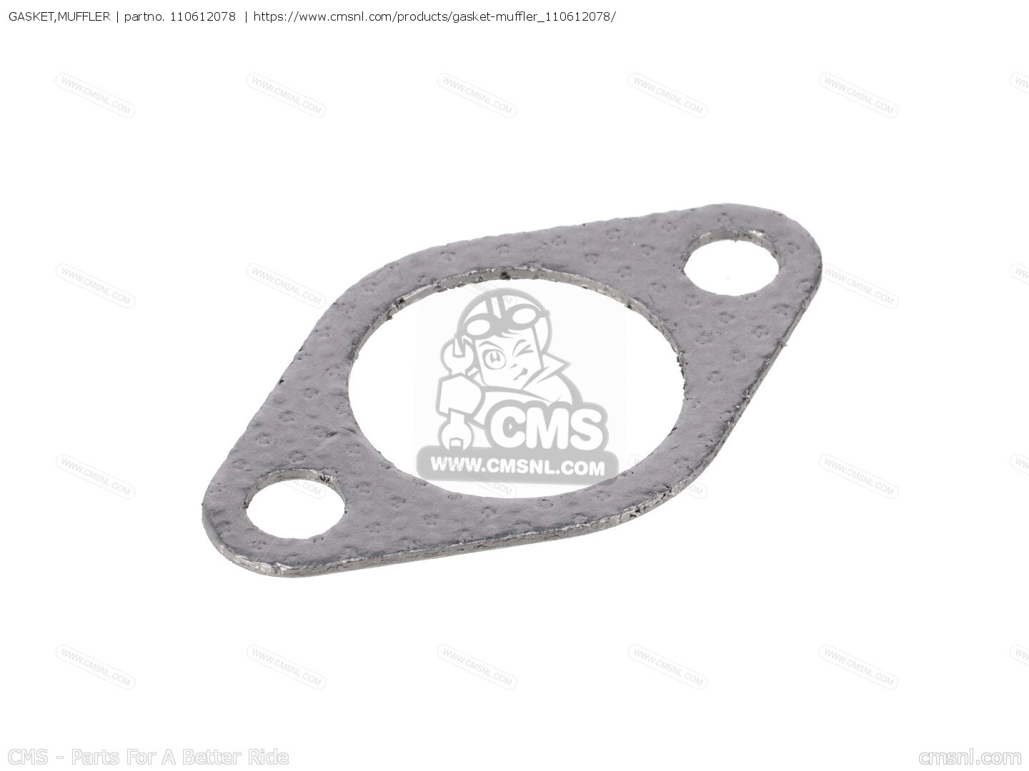 110612078 Gasket,muffler Kawasaki buy the 110612078 at CMSNL
