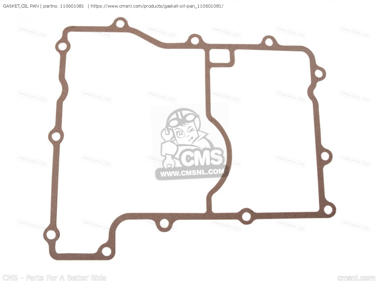 GASKET,OIL PAN (MCA) for ZX750K1 NINJA ZX7R 1991 USA CALIFORNIA CANADA - order at CMSNL GASKET,OIL PAN (MCA) for ZX750K1 NINJA ZX7R 1991 USA CALIFORNIA CANADA - order at CMSNL