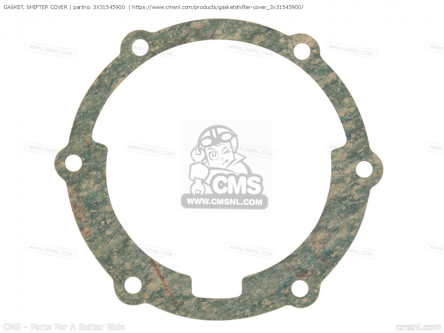 3X31545900 Gasket, Shifter Cover (mca) Yamaha buy the 3X31545900