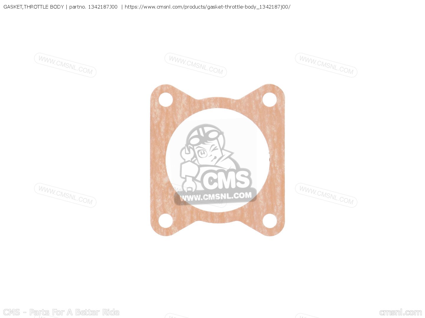 1342187J00 Gasket,throttle Body Suzuki buy the 1342187J00 at CMSNL