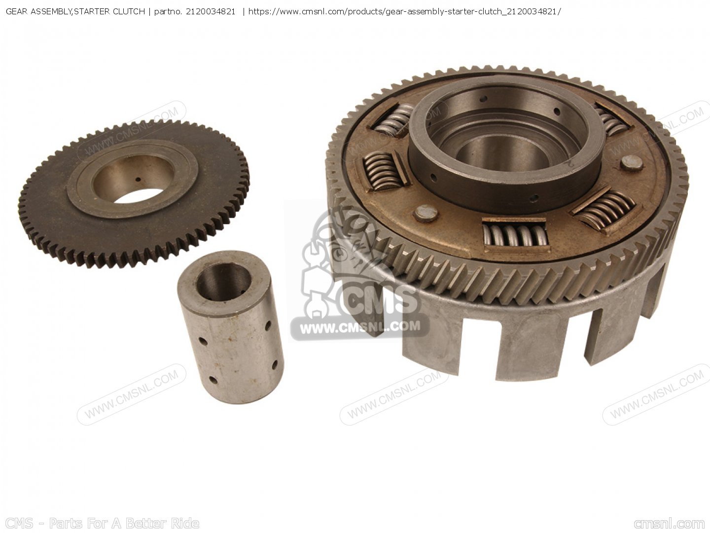 GEAR ASSEMBLY,STARTER CLUTCH for GT550 1973 1974 1975 1976 1977 (K) (L