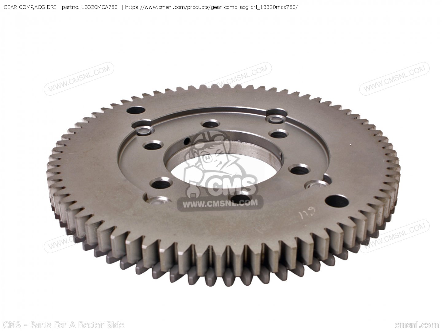 Gear Comp,acg Dri Gl1800a Goldwing 2001 (1) Australia / Kmh 13320MCA780