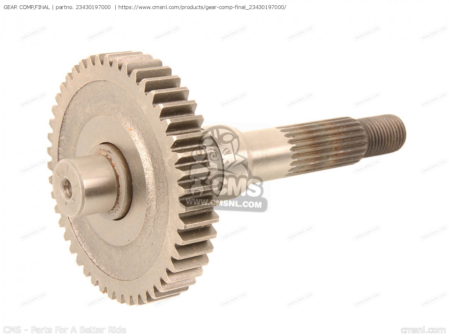 23430197000: Gear Comp,final Honda - buy the 23430-197-000 at CMSNL