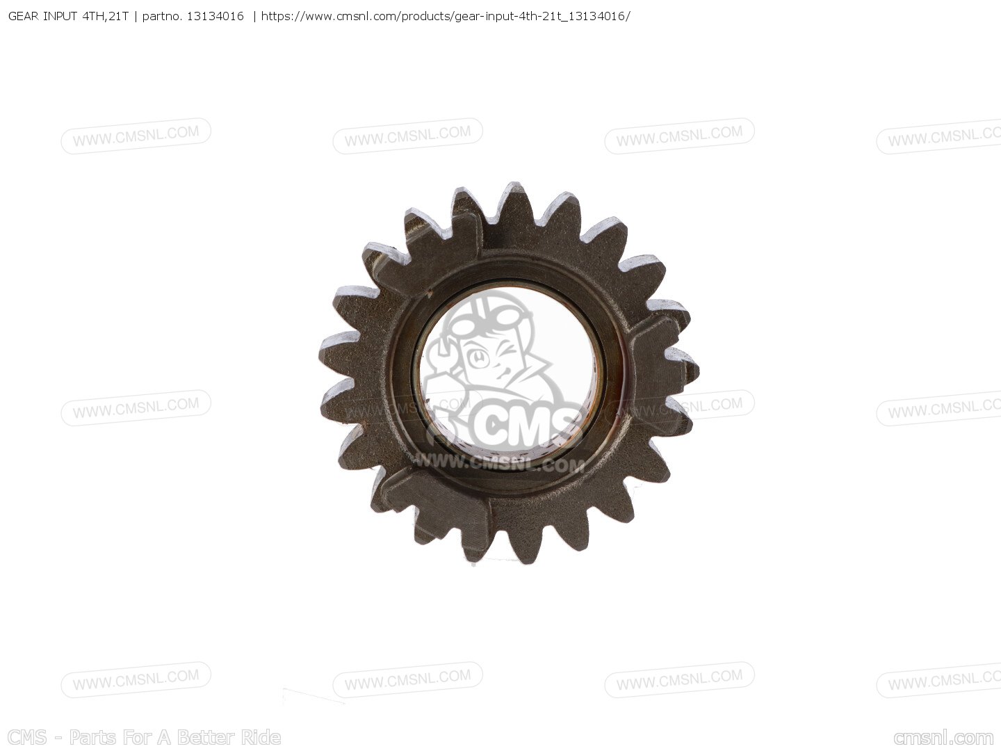 かっつー‼️ 13134016: GEAR INPUT 4TH,21T Kawasaki - buy the 13134-016 at