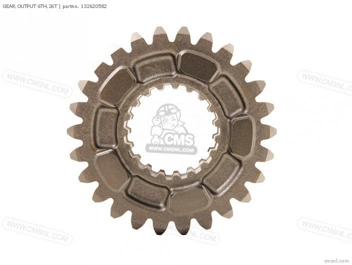 Kawasaki GEAR,OUTPUT 6TH,26T 132620582