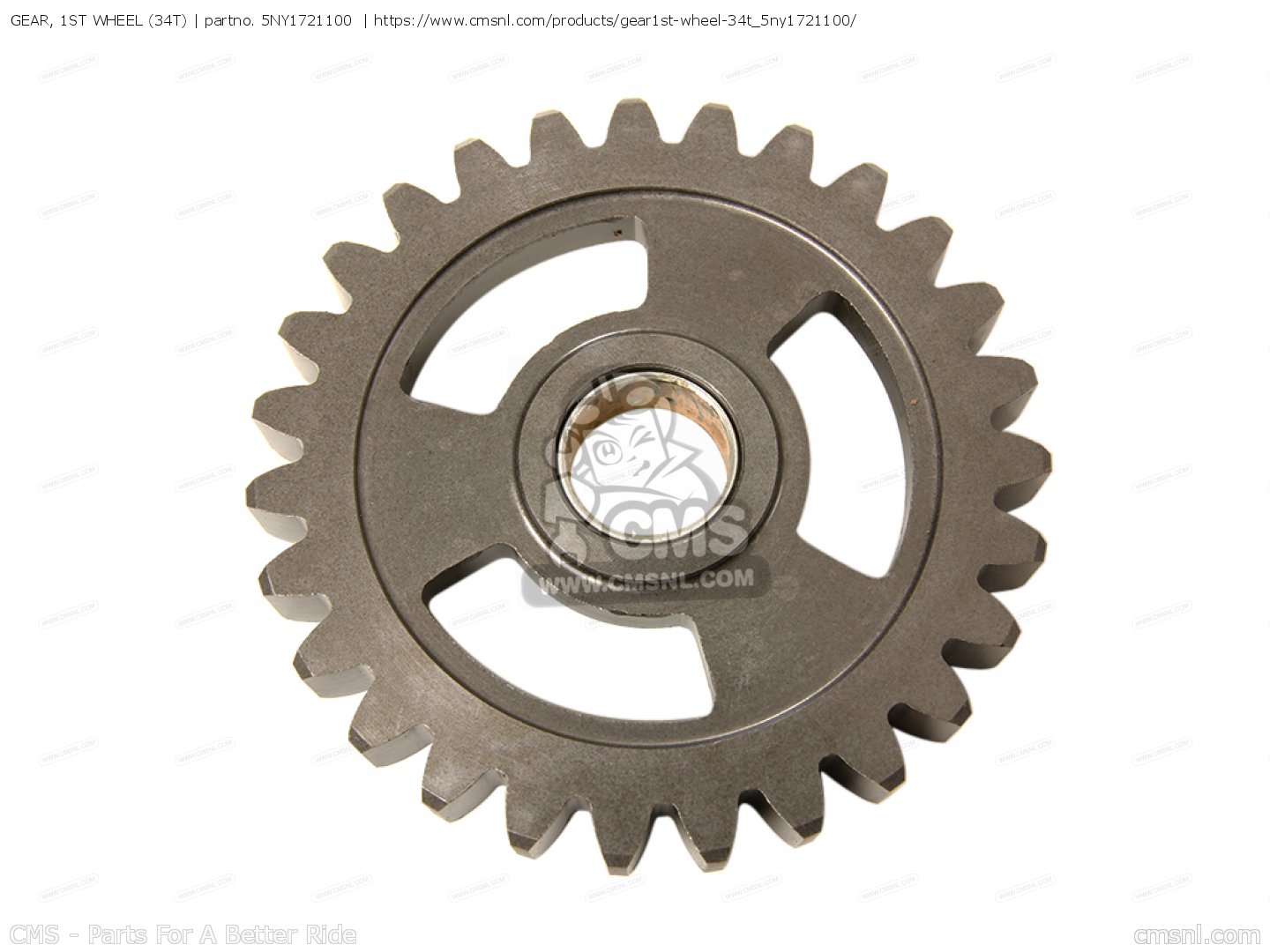 5NY1721100: Gear, 1st Wheel (34t) Yamaha - buy the 5NY-17211-00 at CMSNL