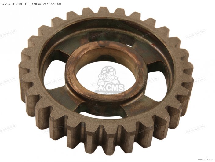 2X51722100: Gear, 2nd Wheel Yamaha - buy the 2X5-17221-00-00 at CMSNL