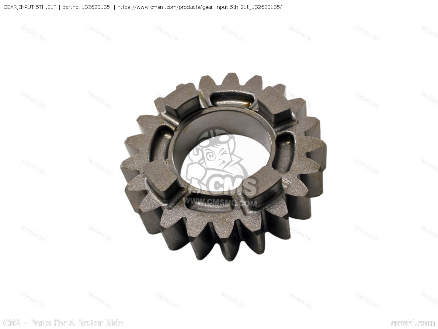 GEAR,INPUT 5TH,21T for ZX1000C2 NINJA ZX10R 2005 USA CALIFORNIA CANADA -  order at CMSNL