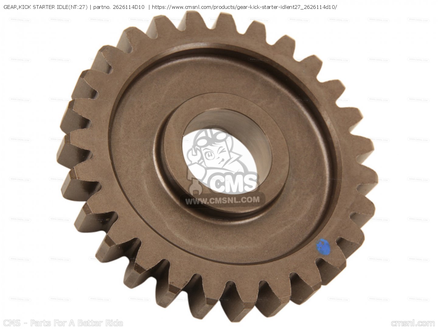 GEAR,KICK STARTER IDLE(NT:27) for DR350 1990 (L) - order at CMSNL