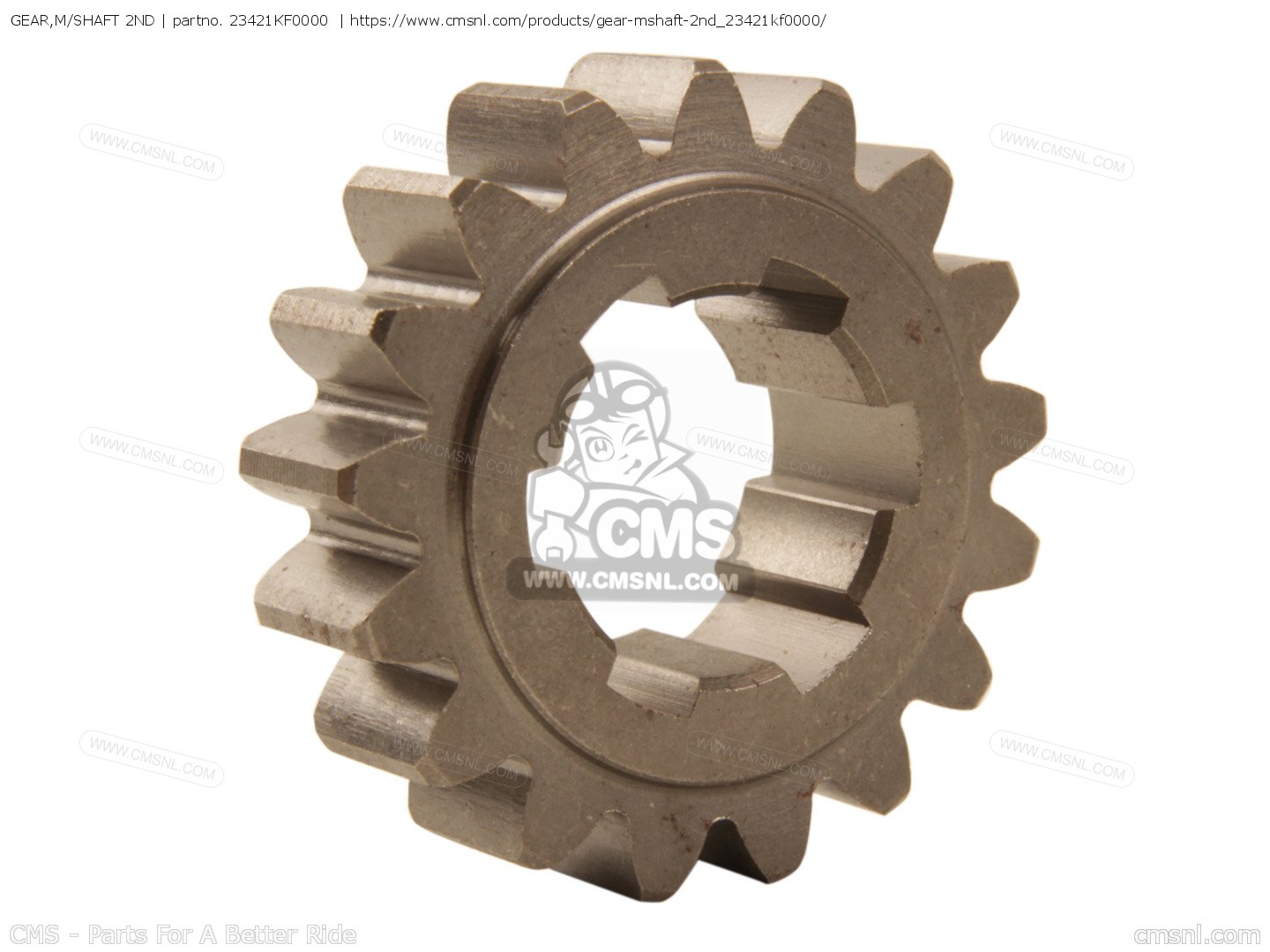 GEAR,M/SHAFT 2ND for XL350R 1985 (F) order at CMSNL