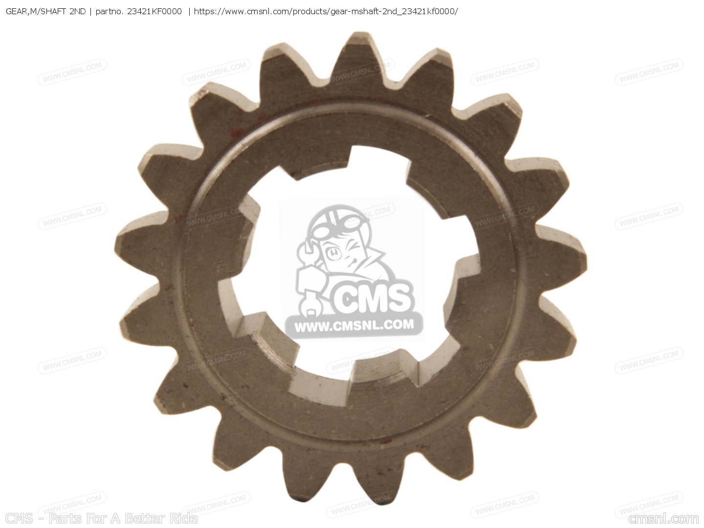GEAR,M/SHAFT 2ND for XL350R 1985 (F) order at CMSNL