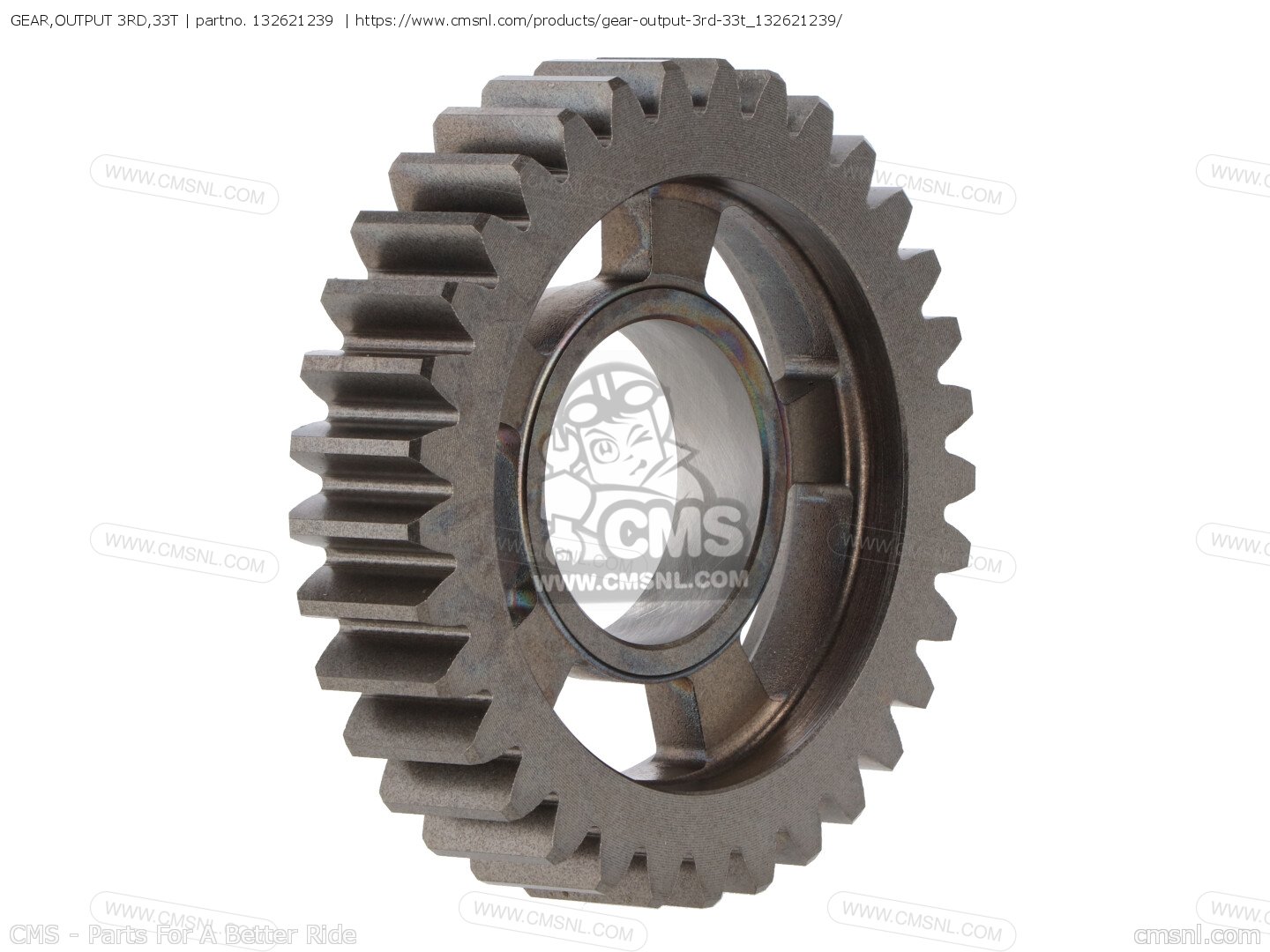 132621239: GEAR,OUTPUT 3RD,33T Kawasaki - buy the 13262-1239 at CMSNL